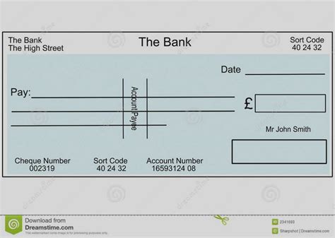 free blank cheque template uk.